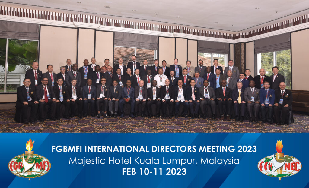 FGBMFI International Directors Meeting in The Majestic Hotel, Kuala Lumpur on 10-11th February 2023.