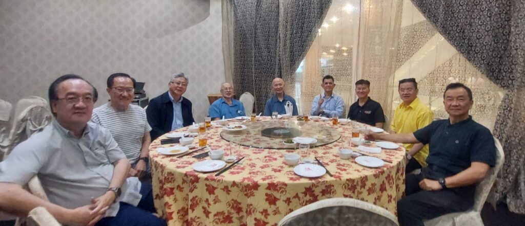 Lunch fellowship with Rev. Wong Kim Kong